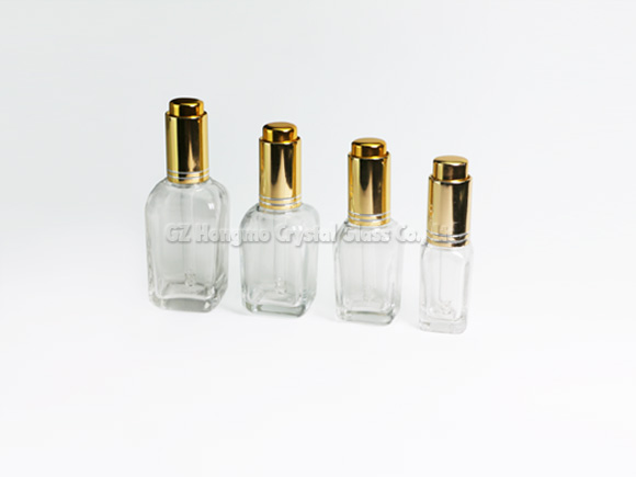 3ml 5ml 10ml 30ml 50ml 100ml Clear Square Perfume Glass bottle